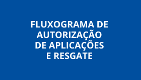 Capa Fluxograma de Autorização de Aplicações e Resgate.