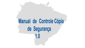 Capa Manual de Cópia de Segurança.